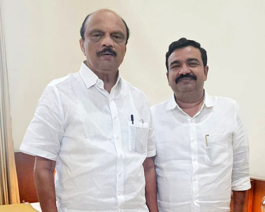 With shri Harish Kumar MLC, chairman of Mescom , Mangalore