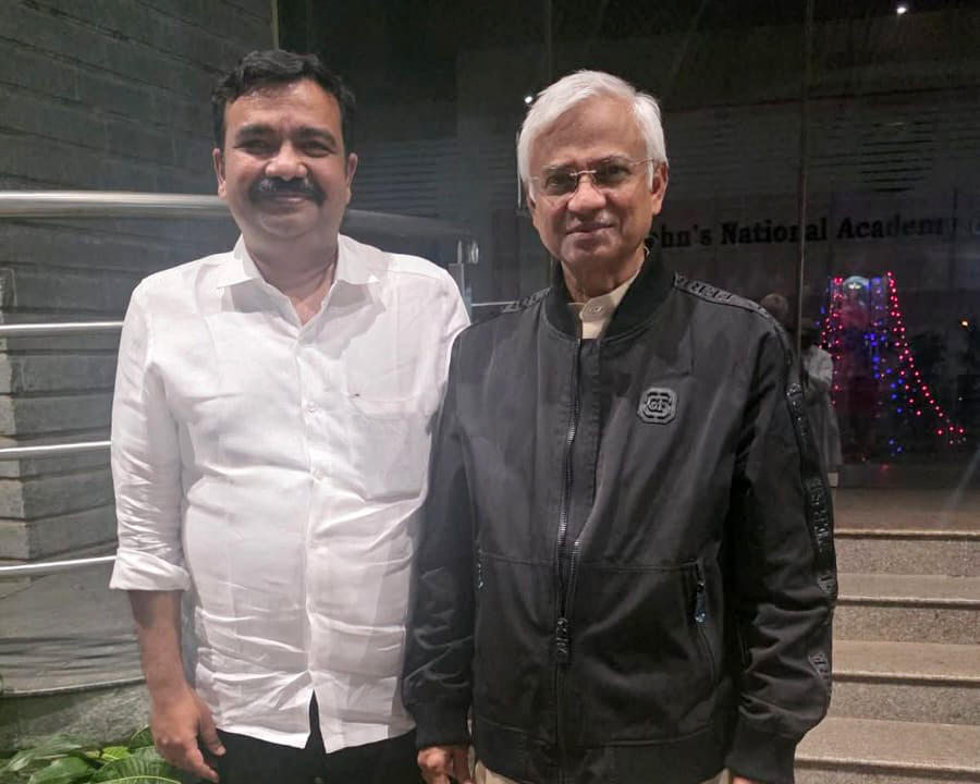 With His Grace metropolitan Arch Bishop of Madurai, Rev Antonyswamy savarimuthu.