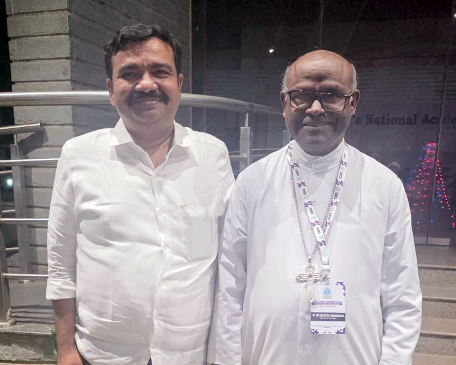With His Excellency selvester ponnumutham, Bishop of punalur