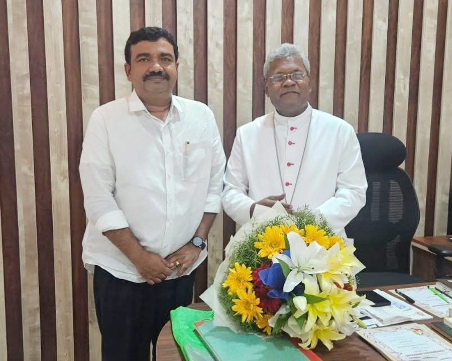 Met His Excellency Rev Joseph soosainathan, Auxiliary Bishop of Bangalore